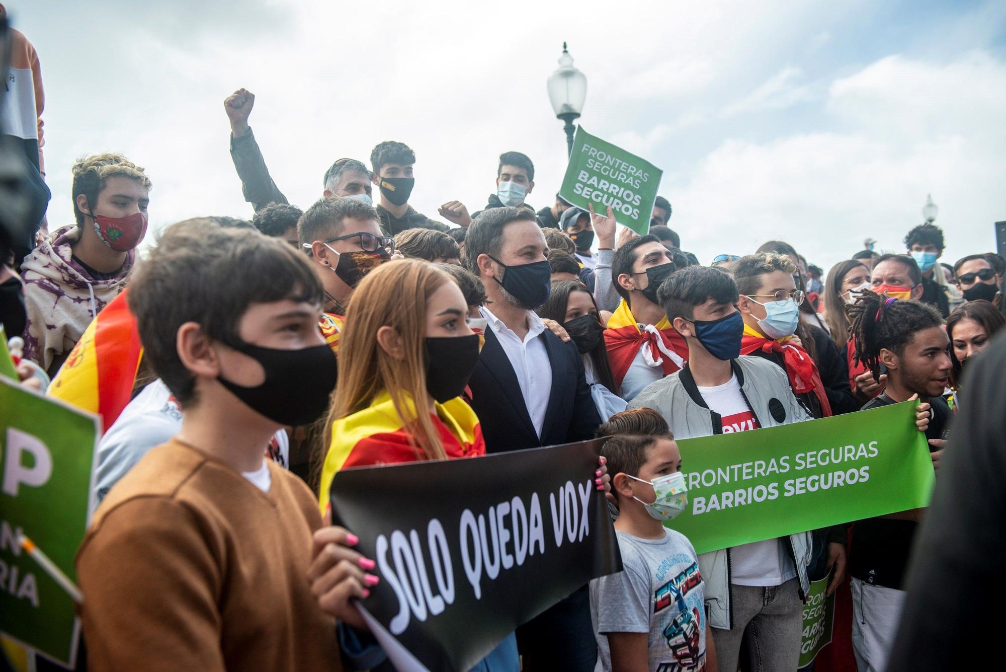 Visita de Santiago Abascal, presidente de Vox, a Arrecife.