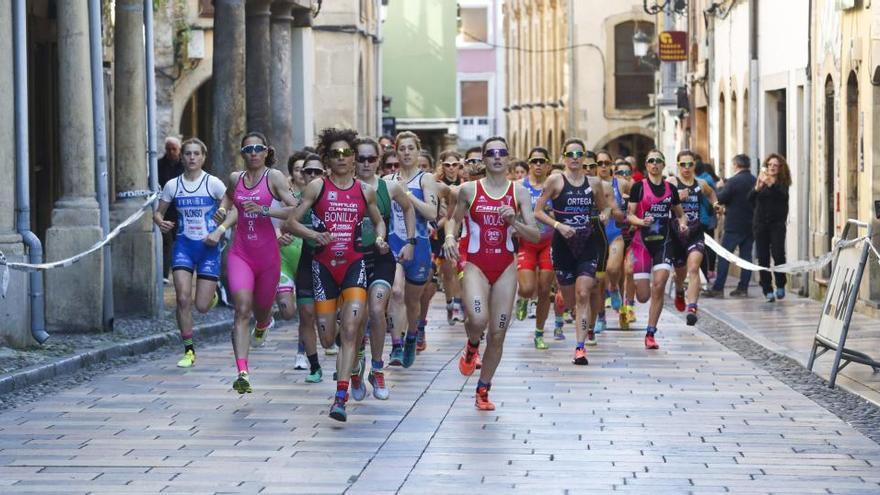 Participantes en el campeonato de España de Duatlón, el año pasado