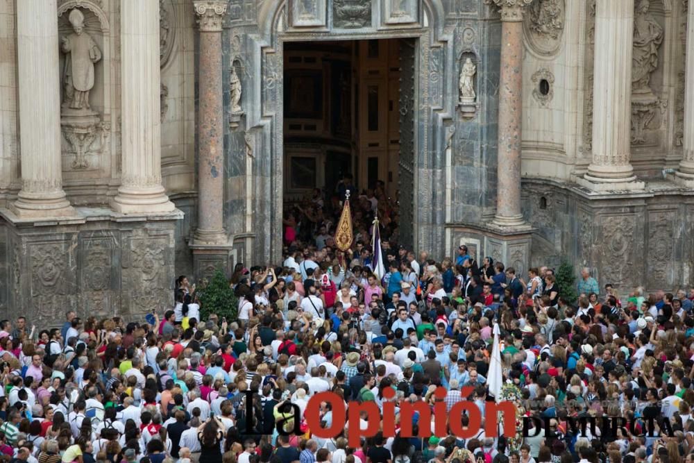 Salida de la Virgen de la Fuensanta desde la Cated