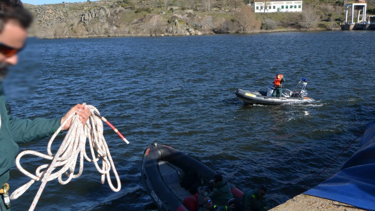 Localización de un cadáver en el embalse de Ricobayo