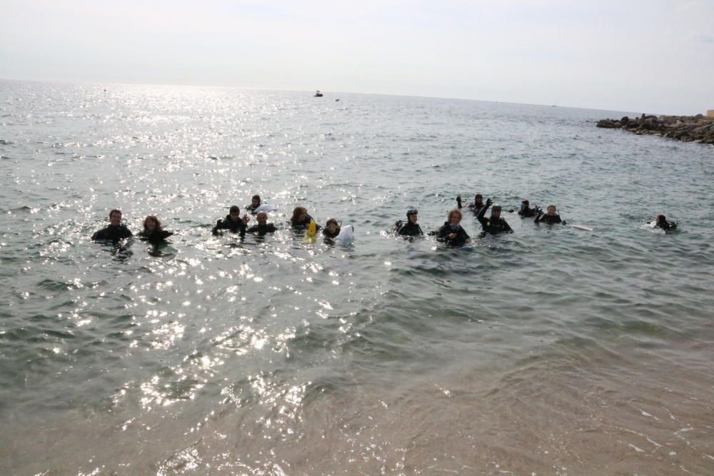 Neteja del fons marí de Platja d''Aro