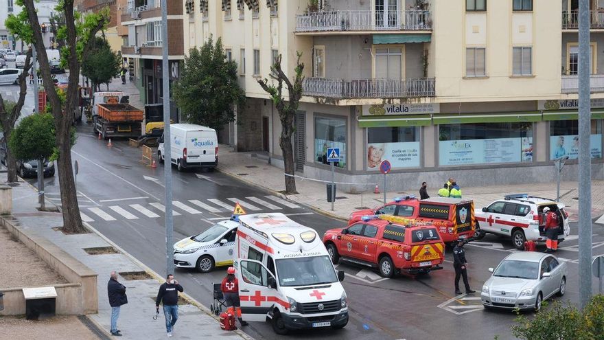 Escape de gas junto a un centro de día en Ronda del Pilar a causa de una obra