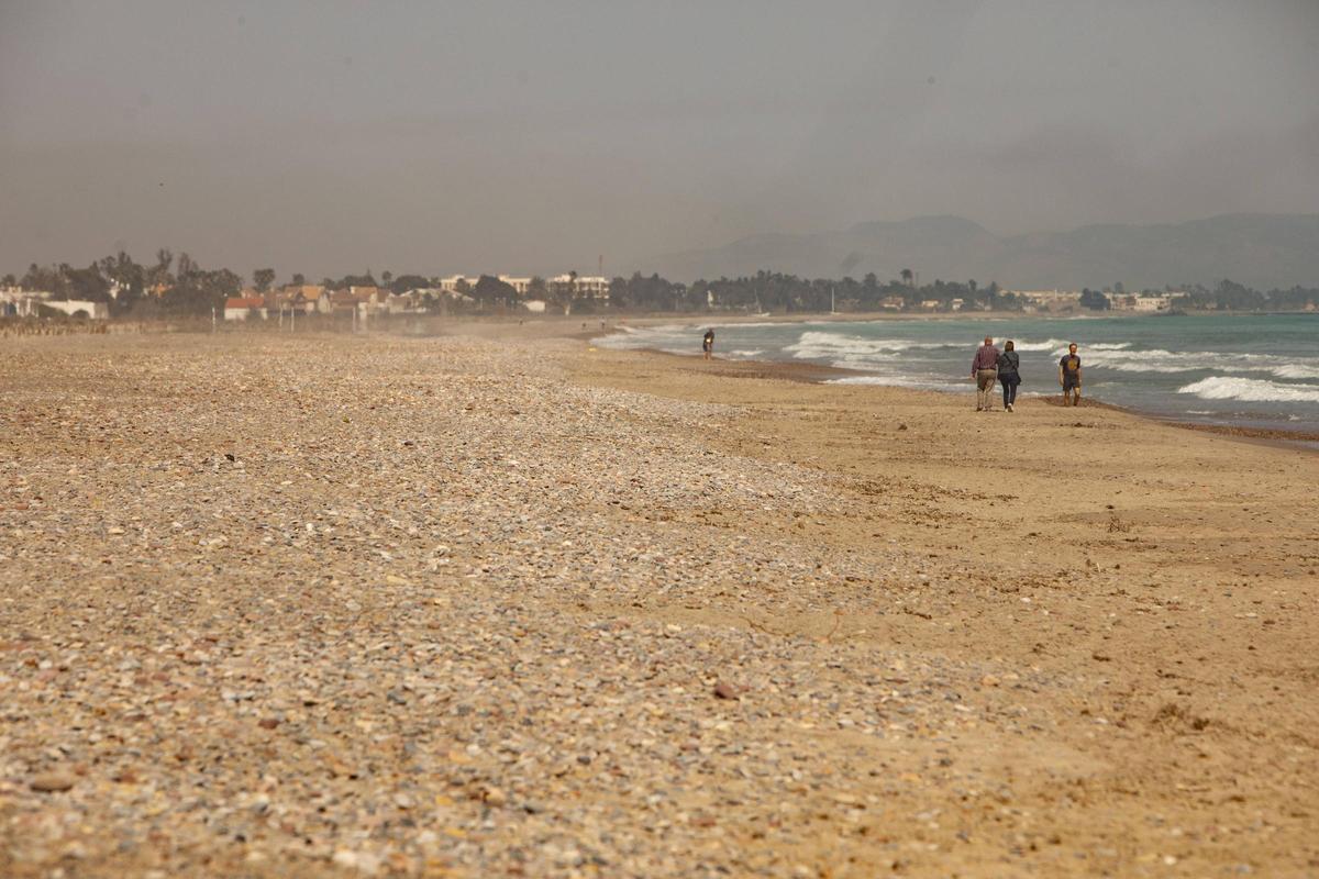 Vista del litoral norte de Sagunt.