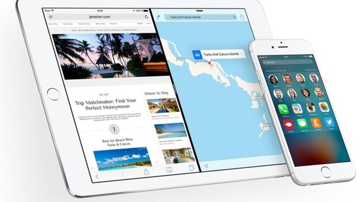 Novedades de iOS 9 para iPhone e iPad.