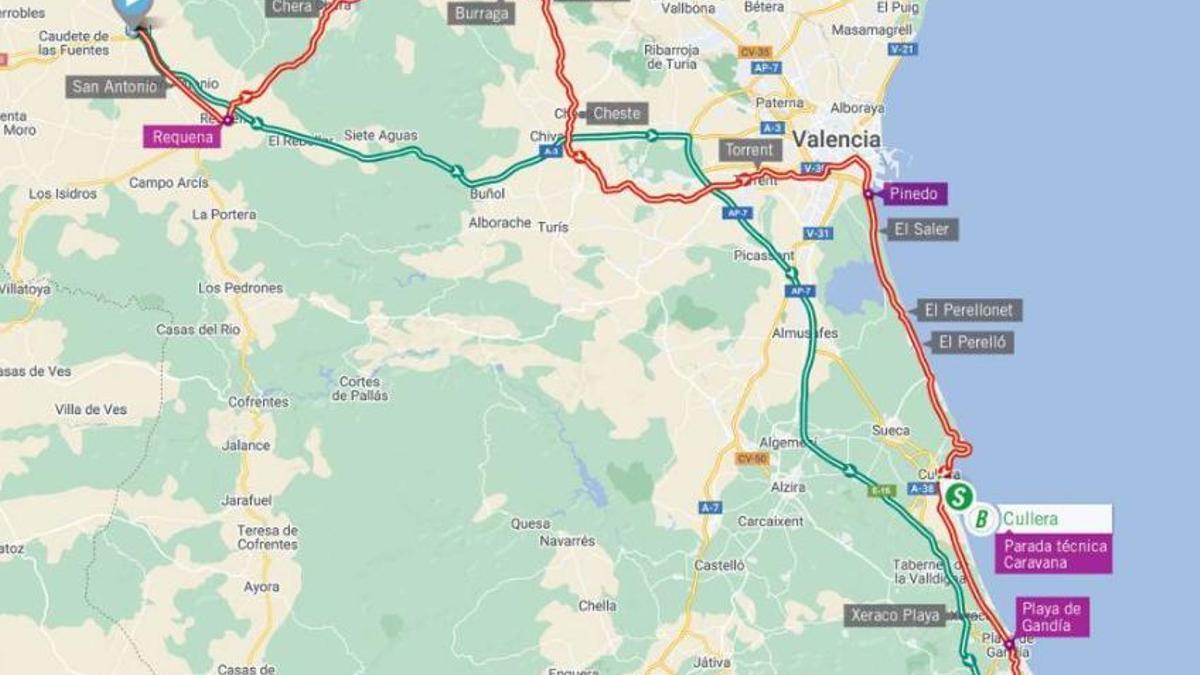 Qué día pasará la Vuelta Ciclista a España por la Ribera?
