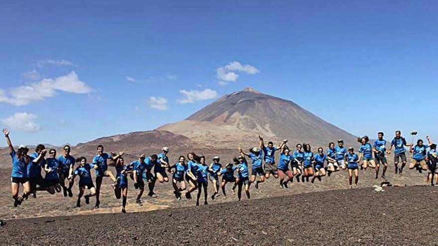 Una imagen de los participantes de la Ruta Siete de 2018.