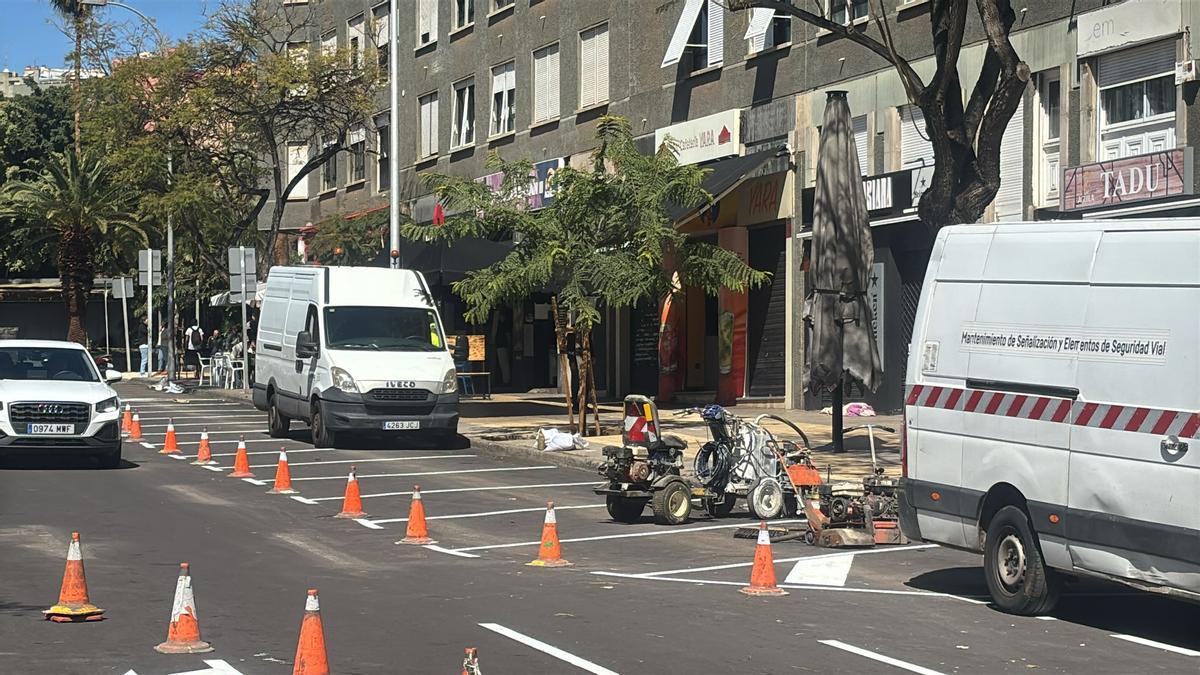 Calle Unamuno, en Santa Cruz.