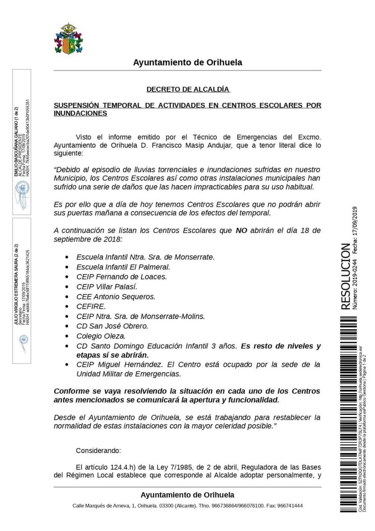 Gota fría en la Vega Baja: Los agricultores cifran en 550 millones las pérdidas en el campo de la provincia de Alicante