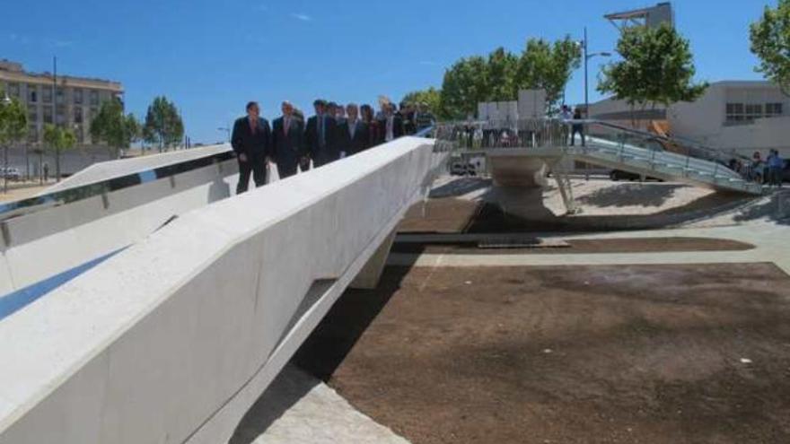 Una imagen de la inauguración de la pasarela, en mayo de 2012.