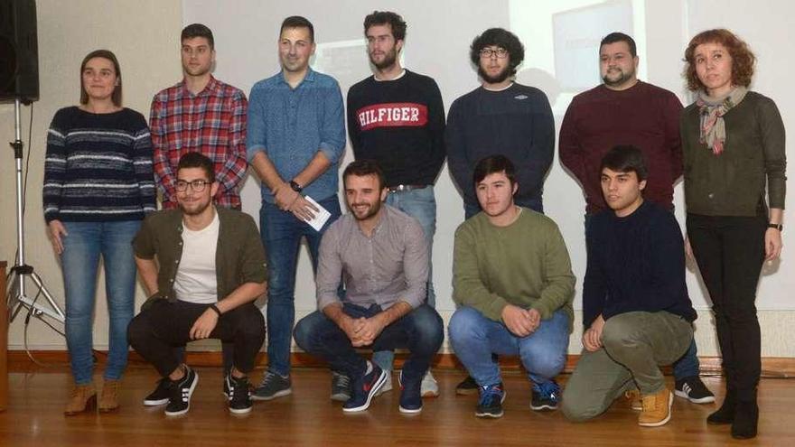 El equipo del instituto Bouza Brey que ha recibido el Premio de Innovación en FP 2017 de la Xunta de Galicia. // Noé Parga