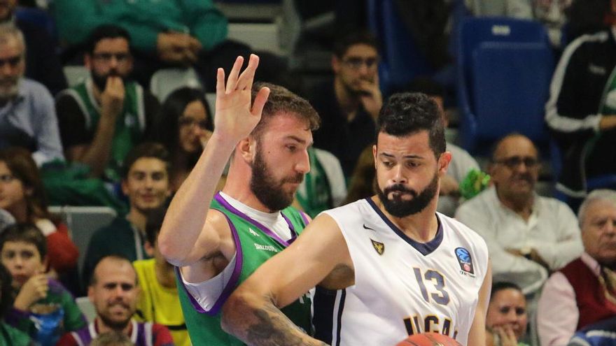 Dejan Musli, en el partido europeo ante el UCAM