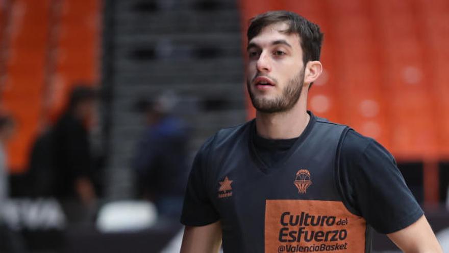 Sergi García, durante un entrenamiento.