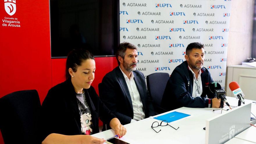 Momento de la rueda de prensa de Eduardo Abad, presidente de UPTA. | // I. ABELLA