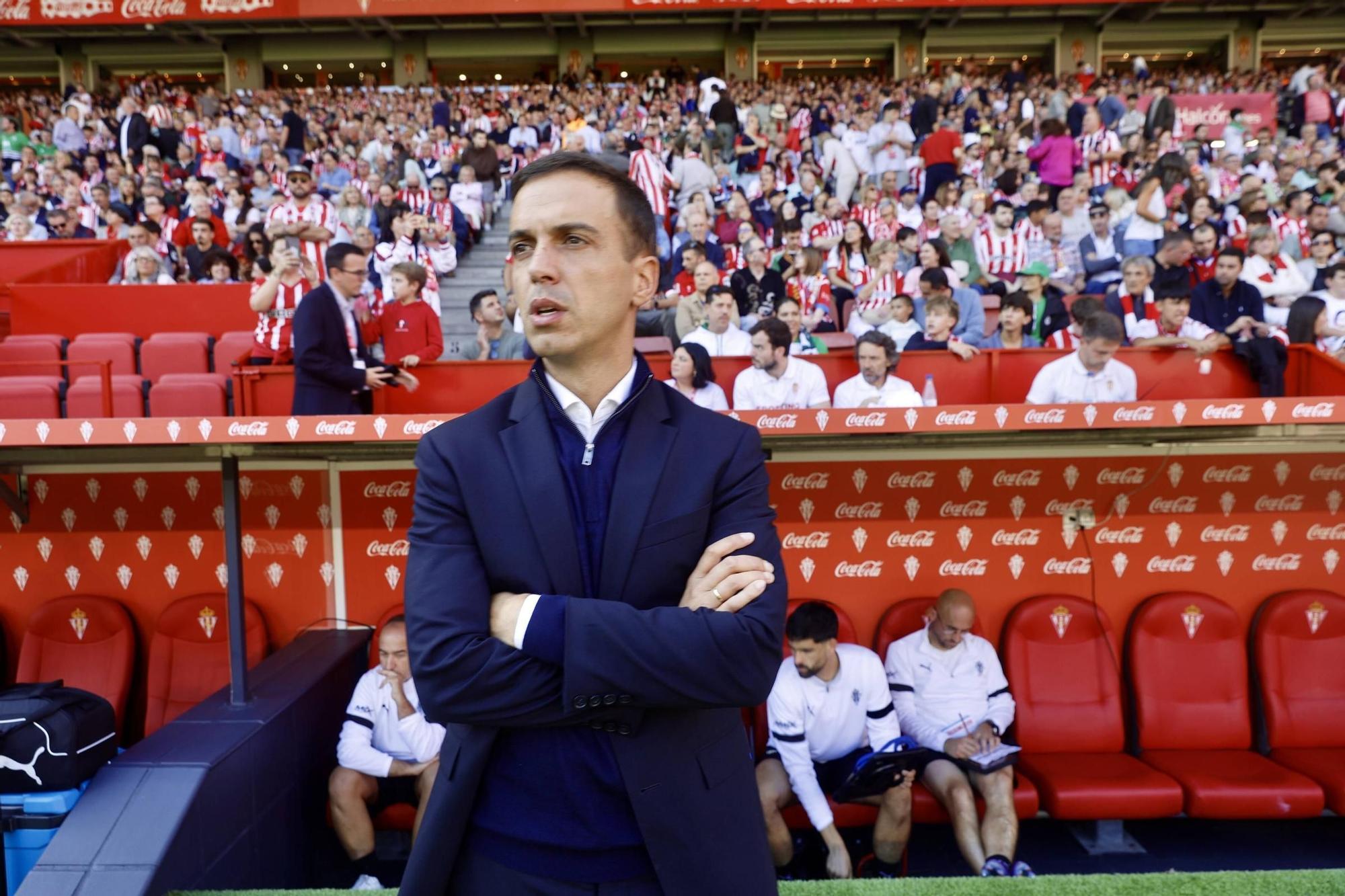 EN IMÁGENES: El partido del Sporting- Racing de Santander en El Molinón