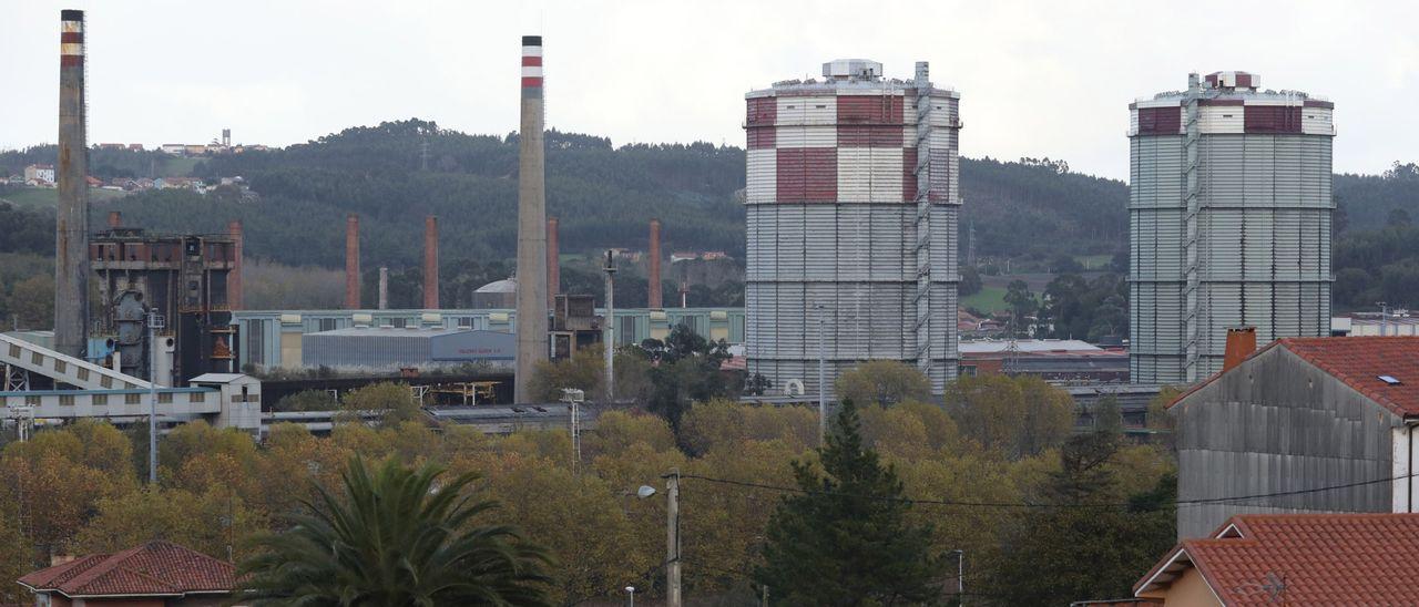 Las instalaciones de las baterías de coque de Avilés.