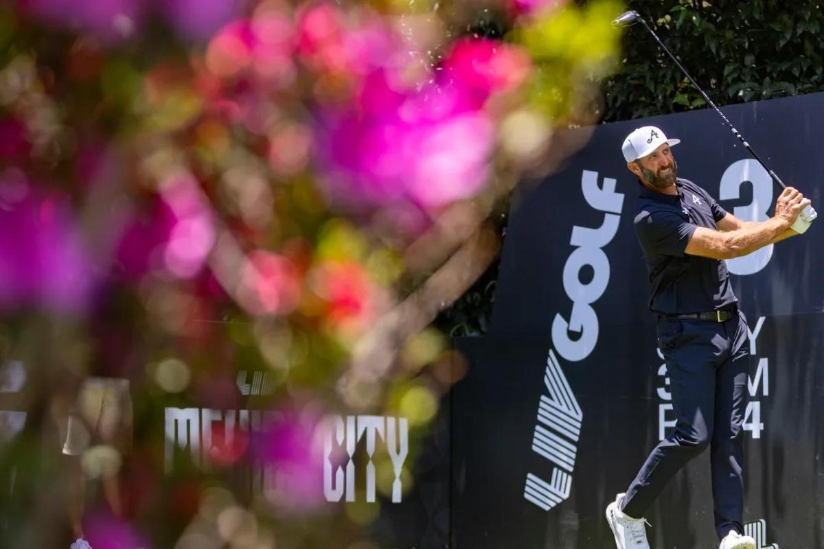 Dustin Johnson, una de las estrellas del LIV Golf, que juegan esta semana en México City