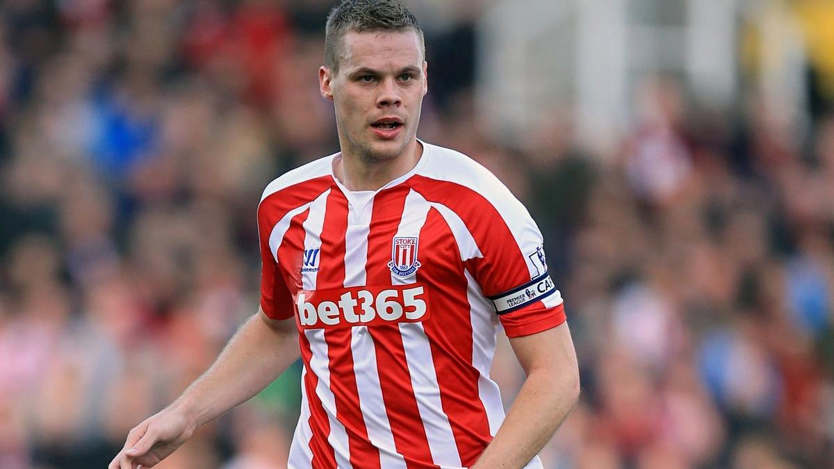 Ryan Shawcross, durante un encuentro con el Stoke