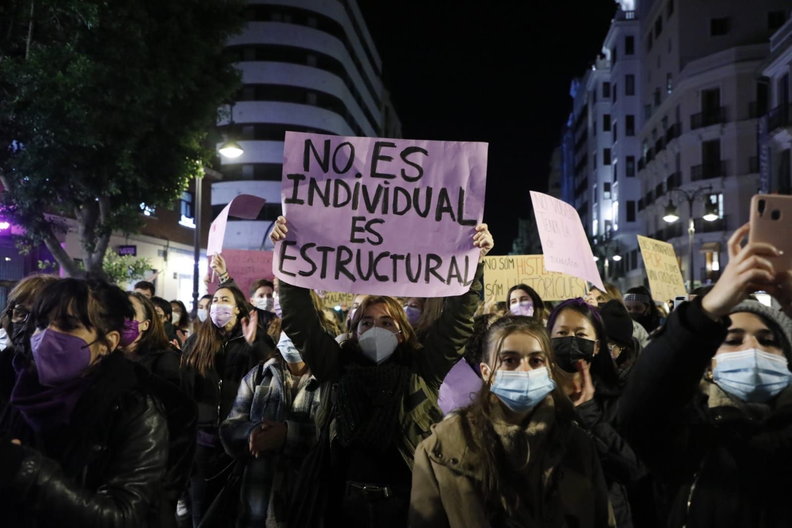 Manifestación 25N en València contra la violencia machista