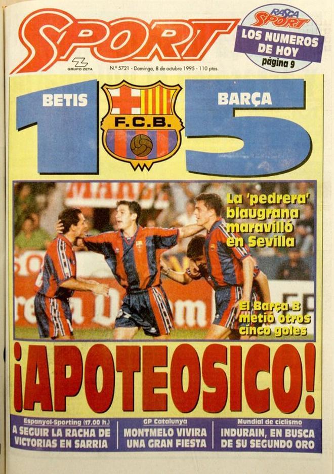 1995 - El Barça golea al Betis a domicilio en una mítica exhibición