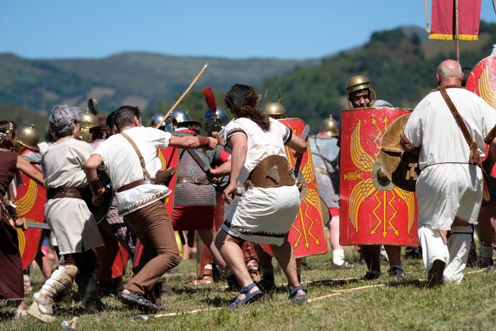 Batalla en la fiesta Astur romana en Carabanzo