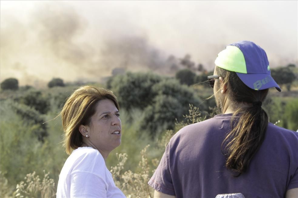 Incendio forestal en Cáceres