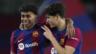 Lamine Yamal y Pau Cubarsí, hijos de una idea, niños que sostienen al Barça