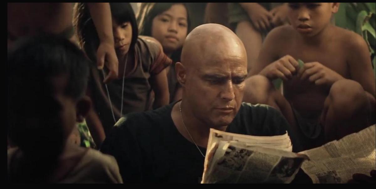 Kurtz, el personaje más buscado en 'Apocalypse Now', rodeado de 'vietnamitas' Adaptación de la novela 'El corazón de las tinieblas'.