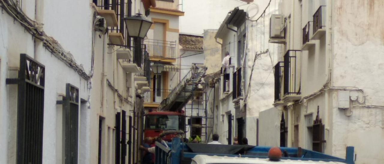 Lugar del accidente laboral en que ha resultado muerto un trabajador de 45 años en Priego de Córdoba.