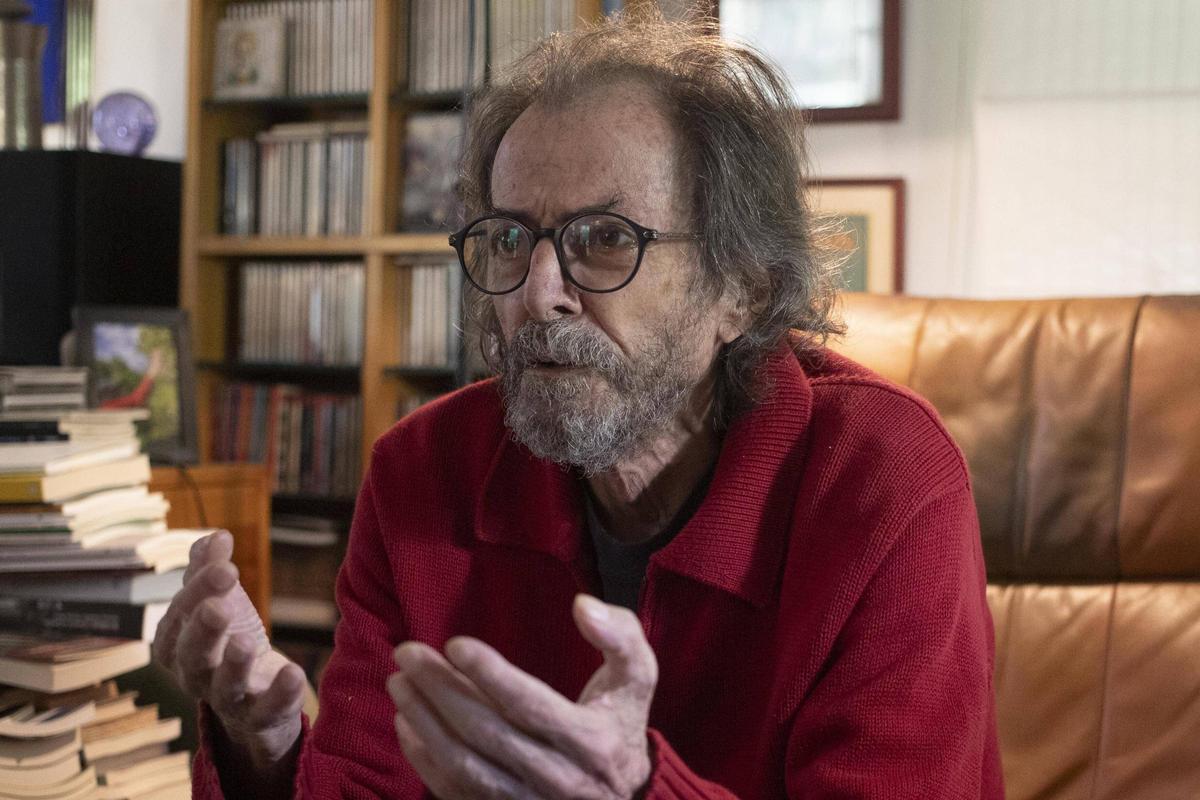 Josep Piera, en octubre passat, en la seua casa en la Drova.