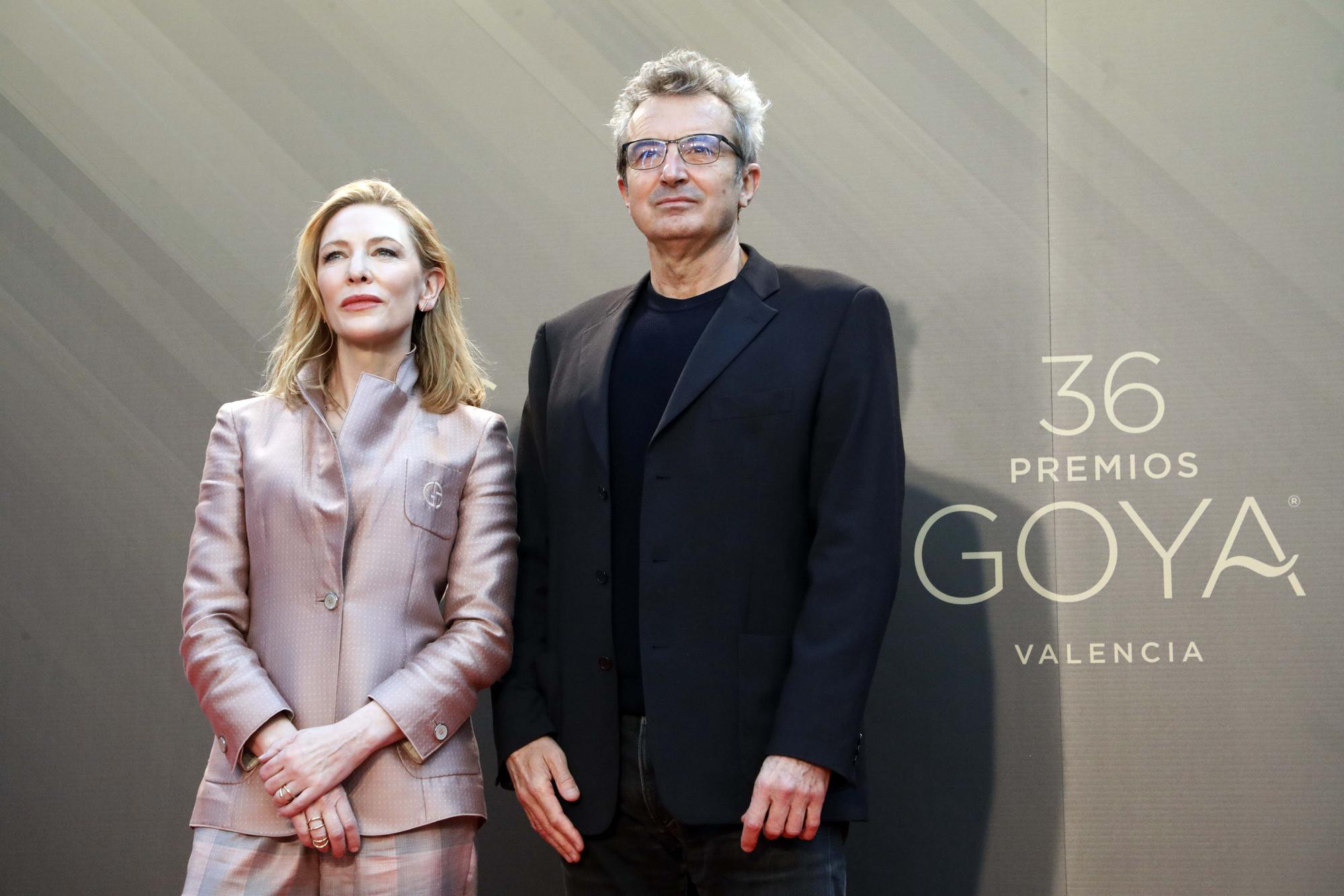 La actriz australiana Cate Blanchett, premio internacional de los Goya, en el Palau de les Arts