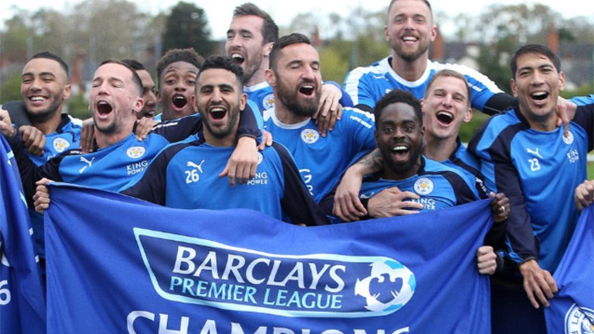 La imagen del Leicester City campeón de la Premier