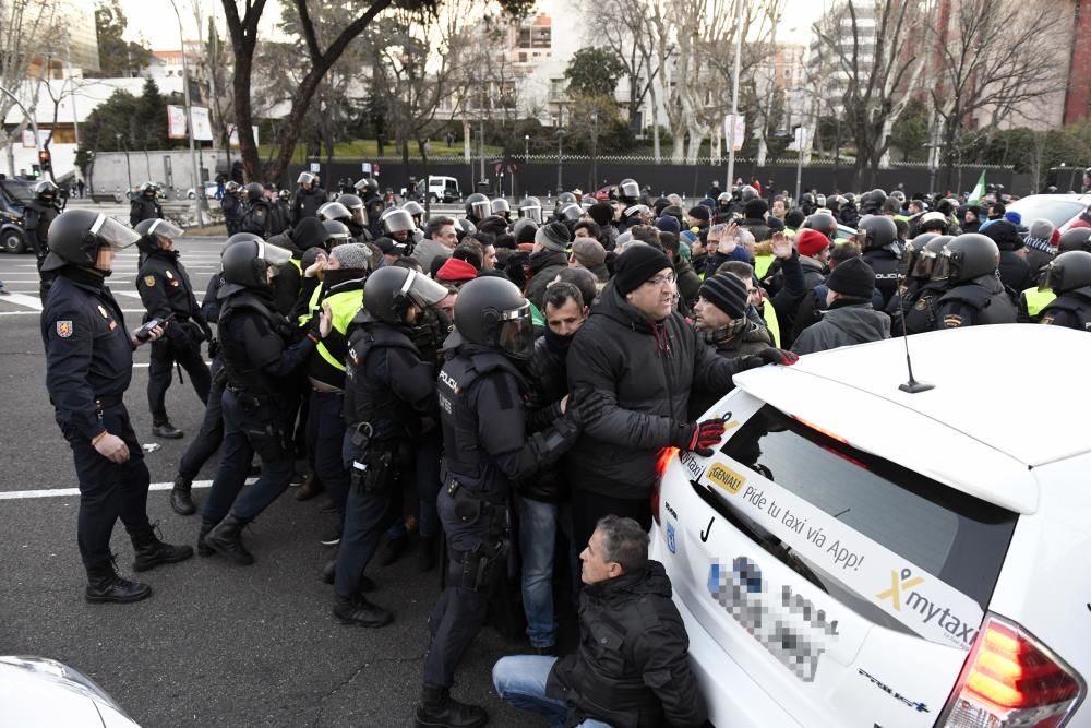 Huelga de taxis en Madrid