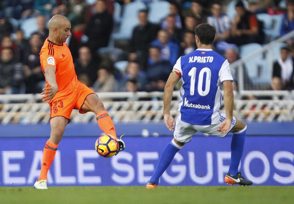 Las mejores imágenes del Real Sociedad - Valencia