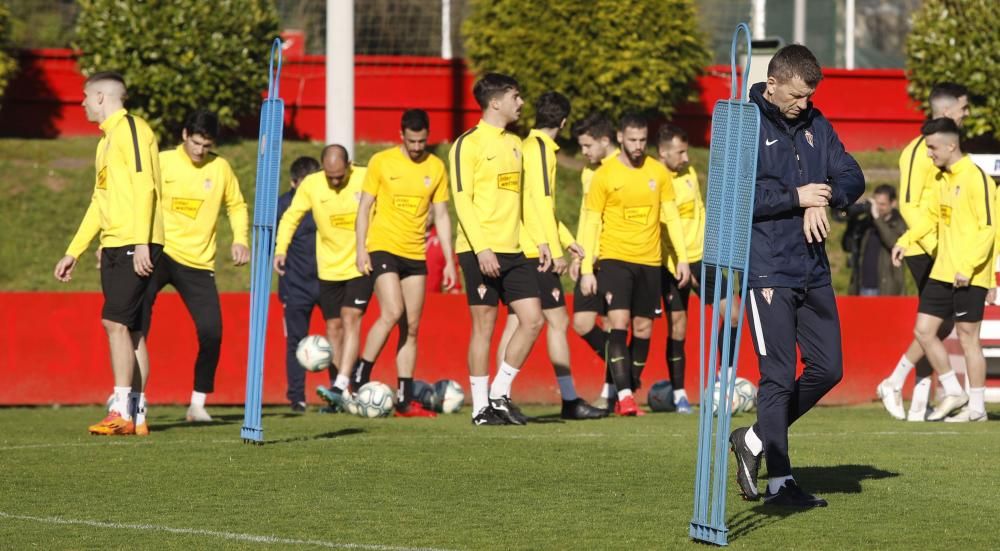 Entrenamiento del Sporting