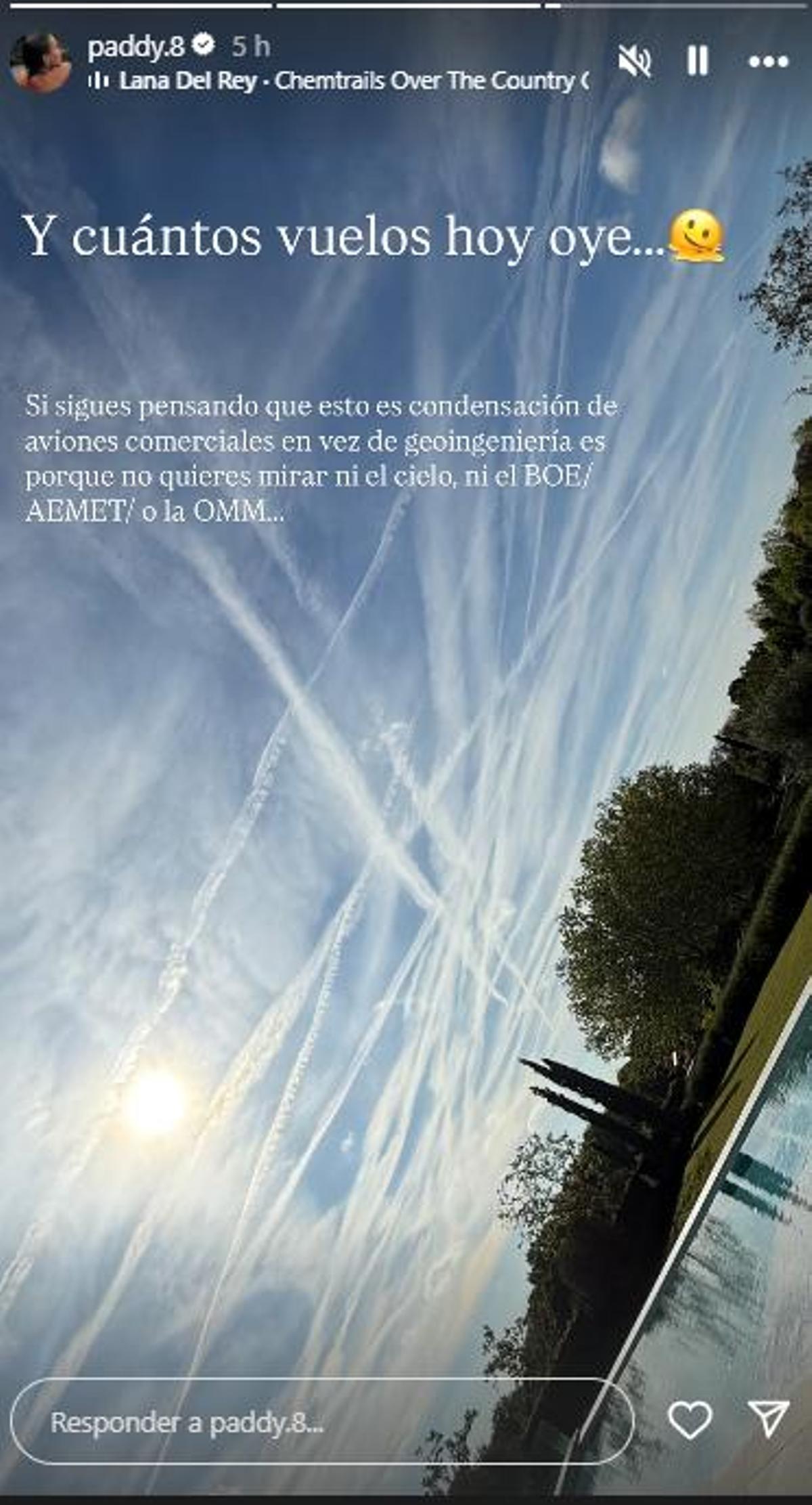 Historia de Instagram de Patricia Noarbe.