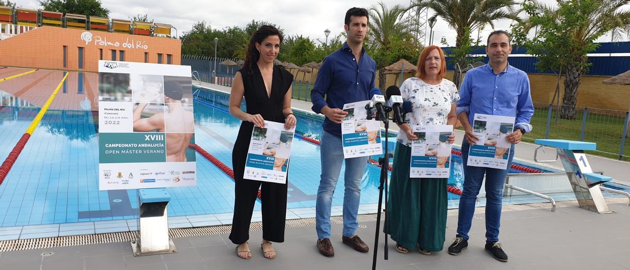 Ana Belén Corredera, José María Parra, Esperanza Caro y Pedro Velasco, en la presentación del campeonato.