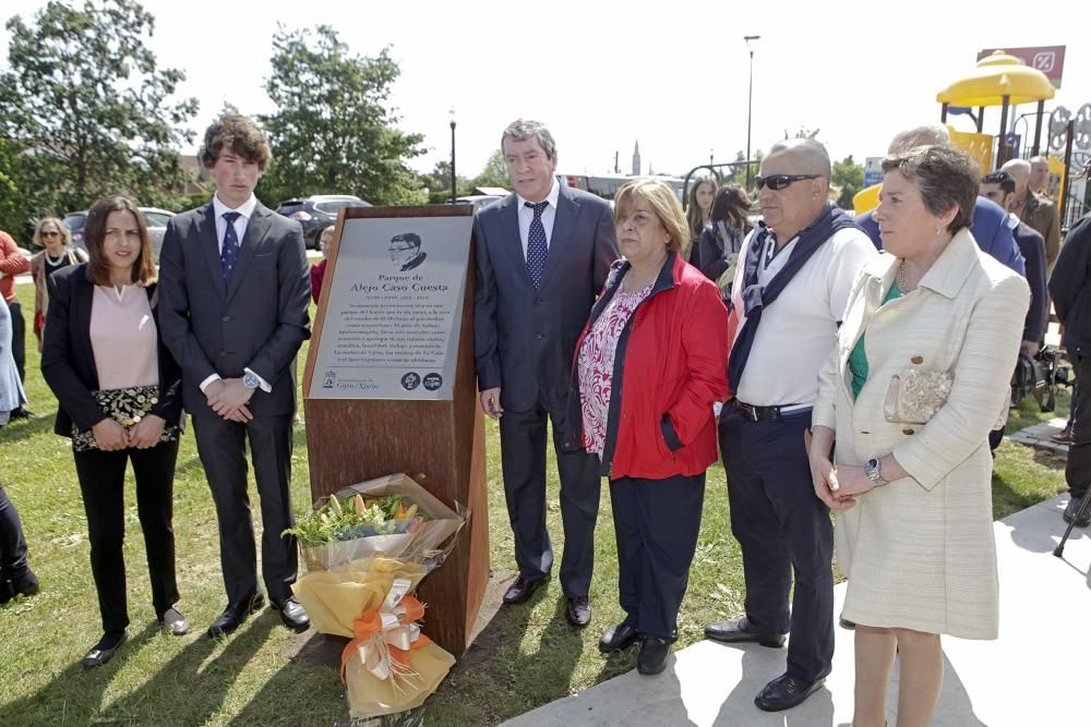 Inauguración del parque Alejo Caso en La Guía