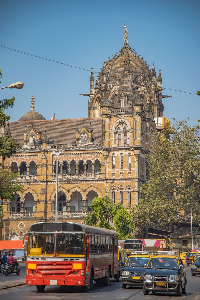 Imagen de la espectacular estación de Victoria Terminus.