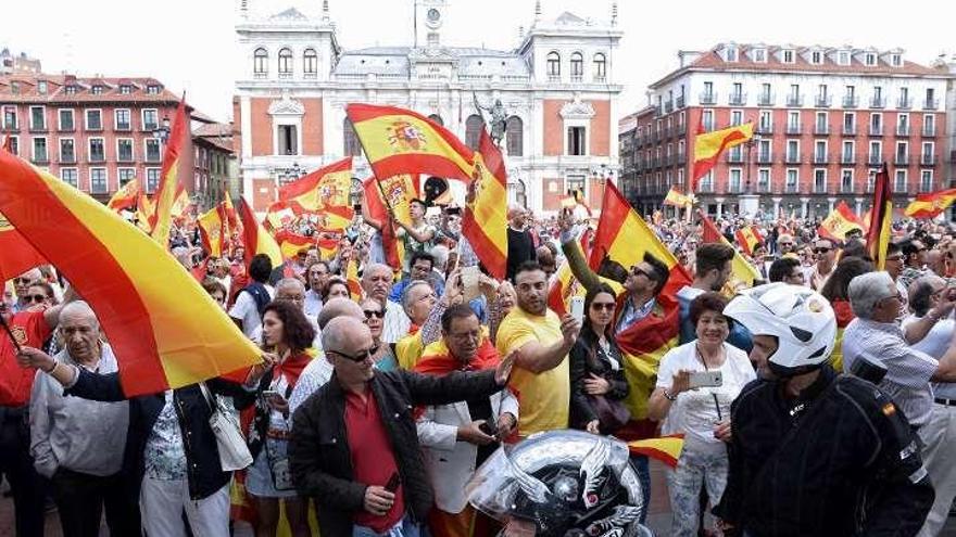 Concentración por la unidad de España en Valladolid.