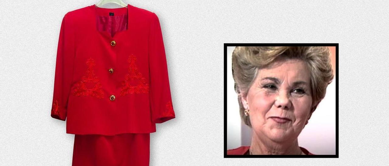 Ana Orantes y el vestido con el que denunció el maltrato.
