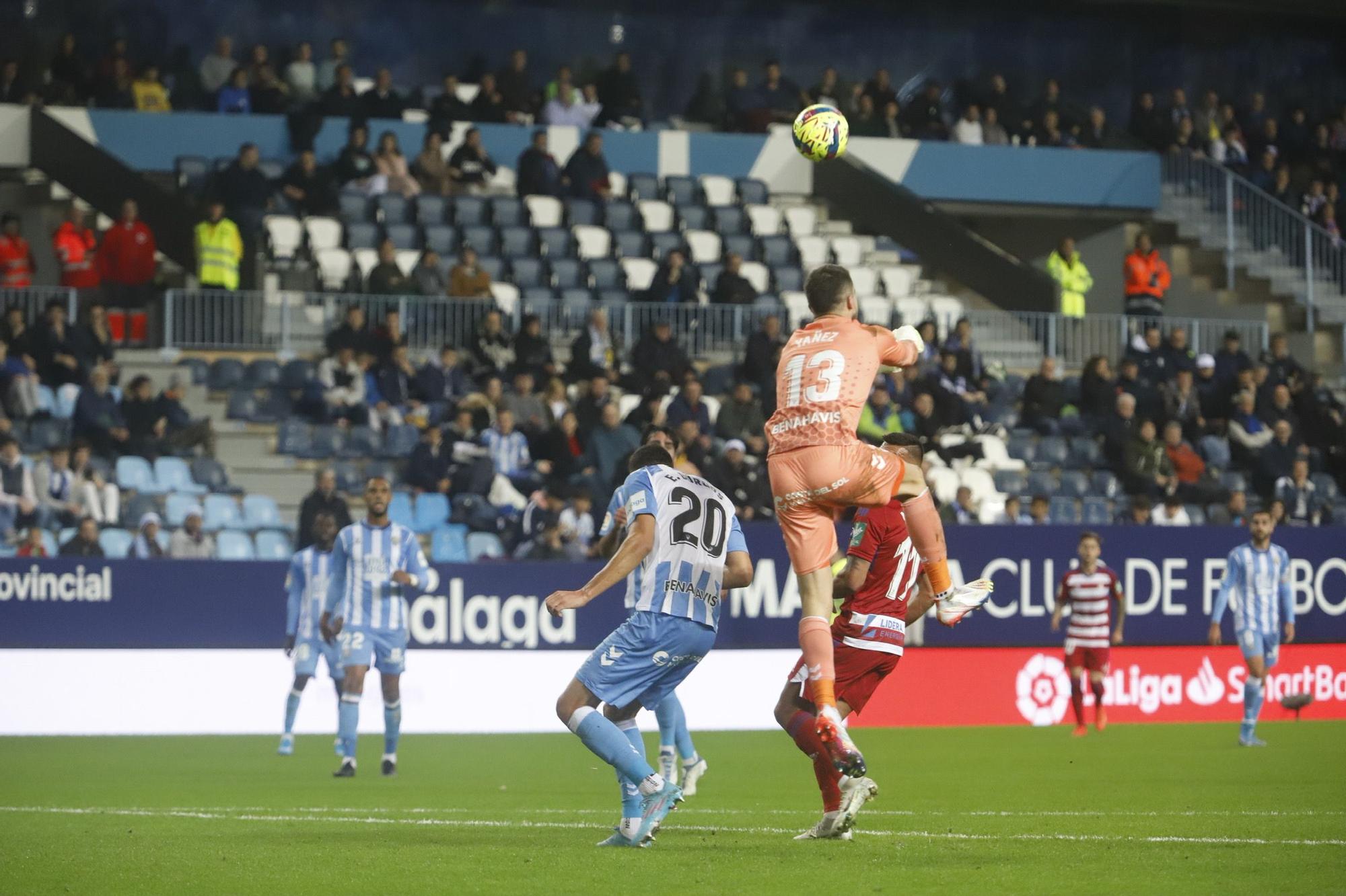 El Málaga CF - Granada CF, en imágenes