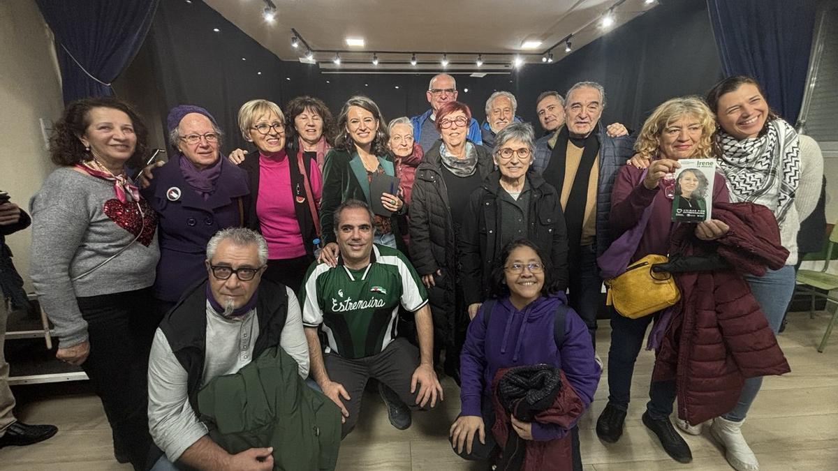 Irene de Miguel en la Casa de Extremadura en Leganés.