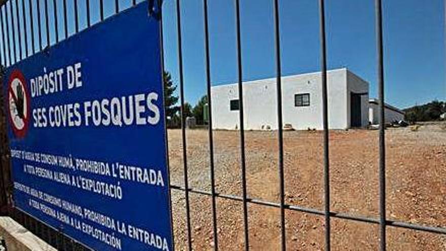 El depósito de ses Coves Fosques, en la zona de Sant Jordi.