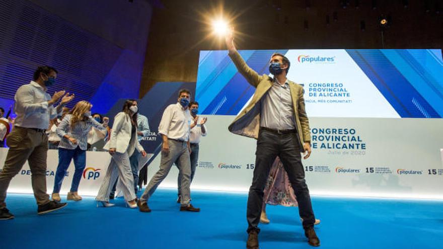 Pablo Casado cerró ayer el congreso provincial del PP en Alicante.