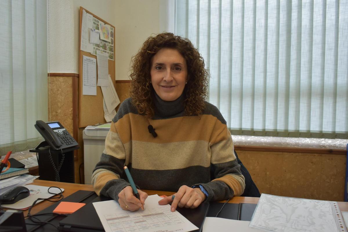 Rebeca, docente del CEIP Delicias.