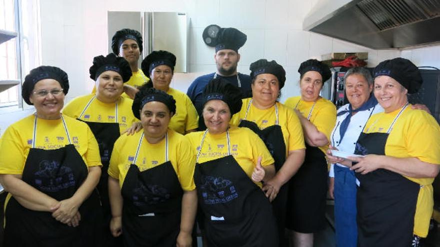 Participantes en el proyecto Cocina Social Urban de Santa Lucía.