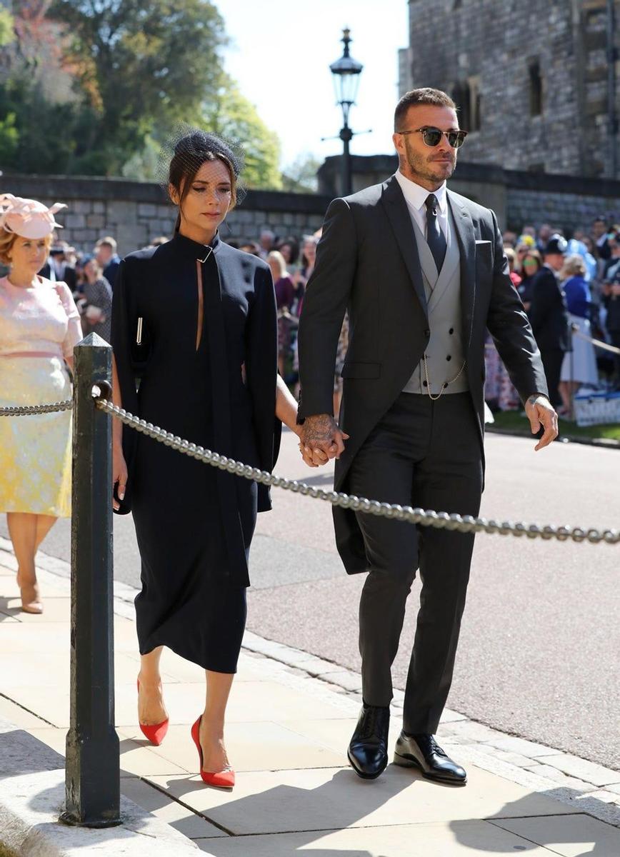 Los Beckham llegan a la boda