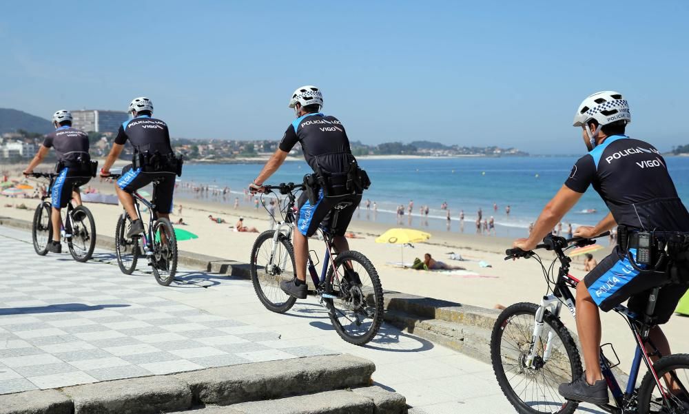 Máxima seguridad en las playas de Vigo