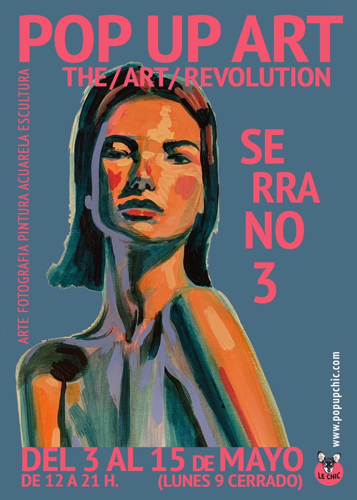 Cartel de la feria de arte Pop Up Art