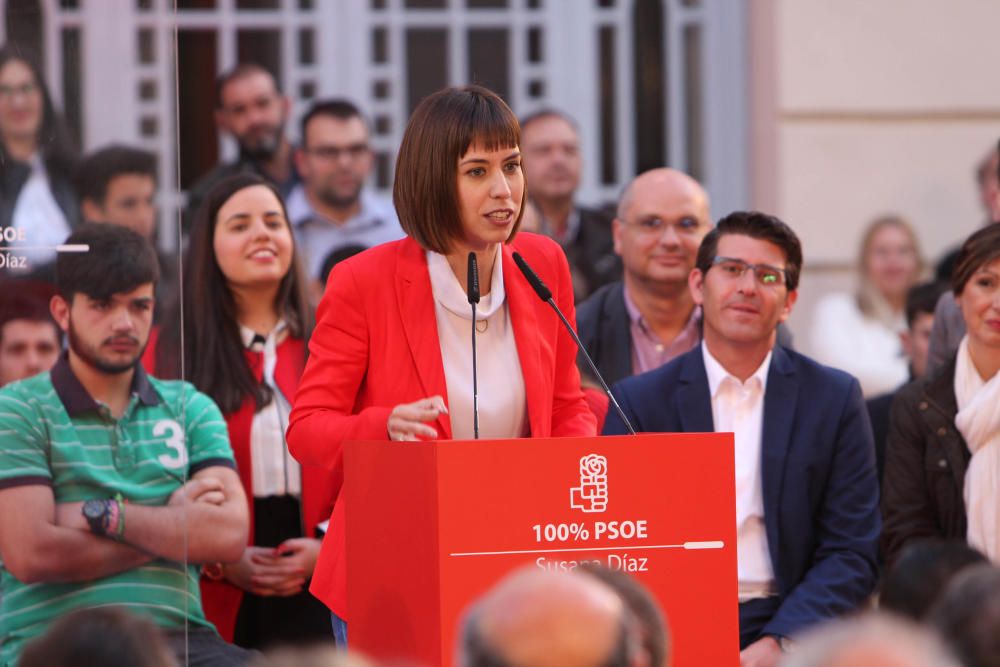 Mitin de Susana Díaz en la Casa de la Cultura de Xàtiva